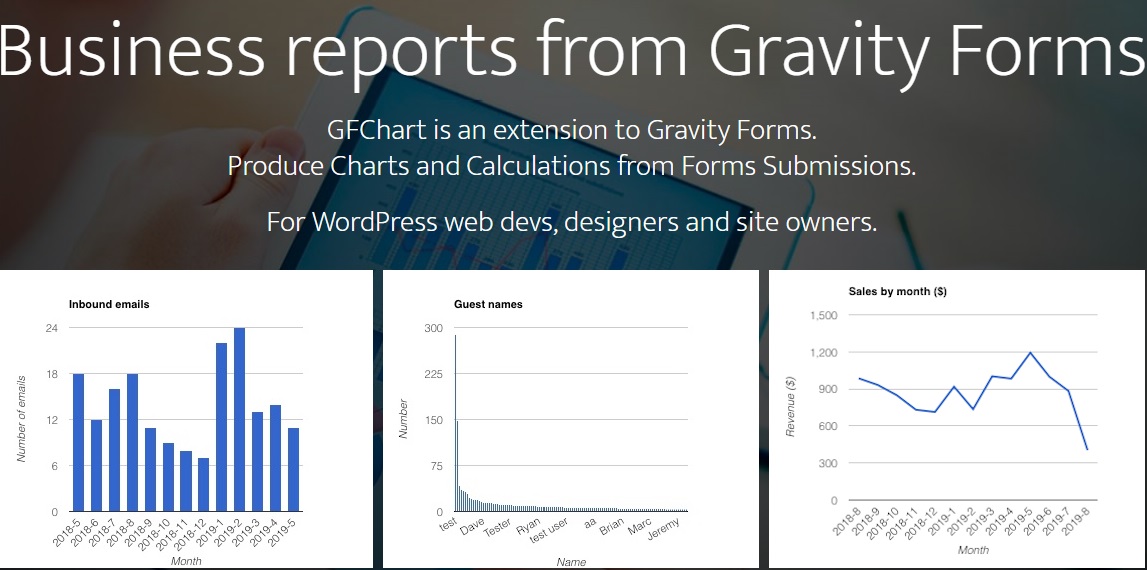 GFChart v2.2.2 – Business reports from Gravity Forms插图