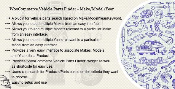 WooCommerce Vehicle Parts Finder – Make/Model/Year Version v3.4插图