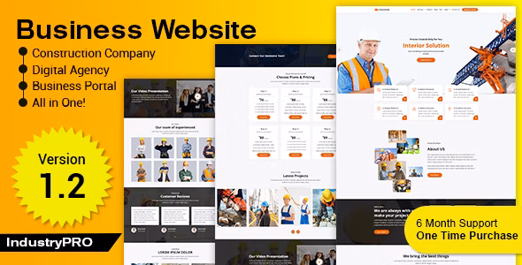 Industry PRO v1.2 – 多用途建筑生成器和代理网站源码插图
