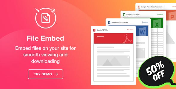 File Viewer v1.1.1 – WordPress File Embed plugin插图