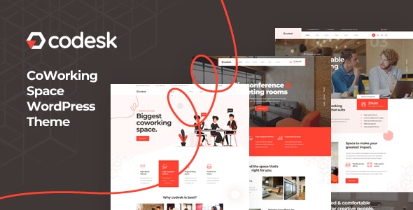 Codesk v1.1.2 – 创意办公空间 WordPress 主题插图