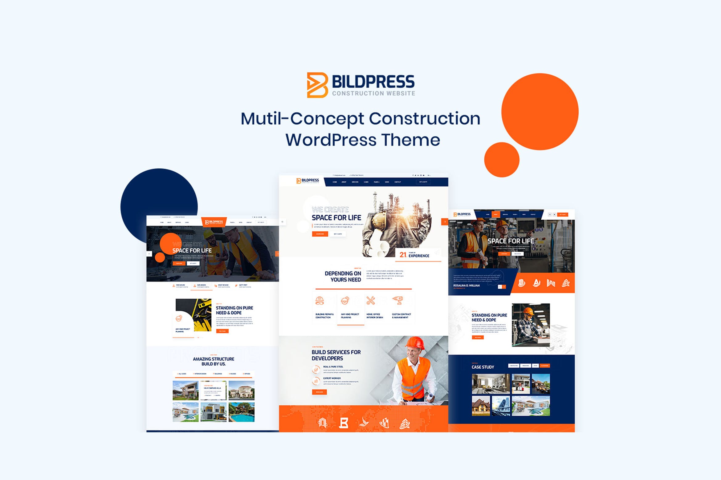 BildPress  v1.3.0 – 建筑 WordPress 主题插图