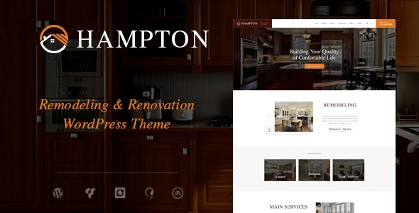 Hampton v1.1.9 – 家居设计和房屋装修 WordPress 主题插图