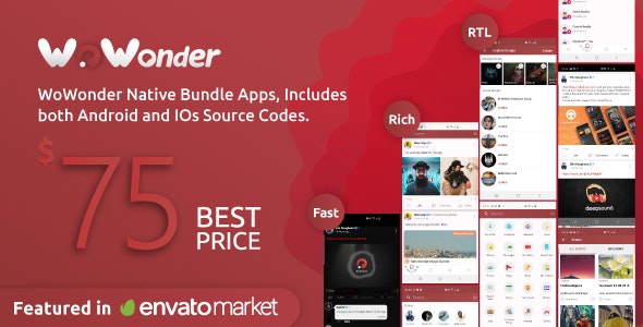 Mobile Native Social Timeline Applications v.5.1.2 – WoWonder社交PHP源码插图