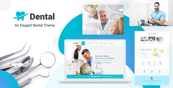 Dental Clinic v3.3 – WordPress 牙医主题插图