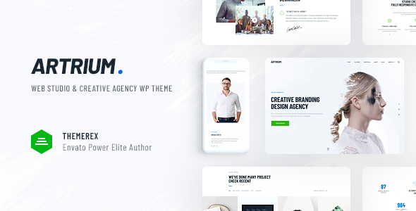 Artrium v1.0.11 – WordPress 创意机构和网络工作室主题插图