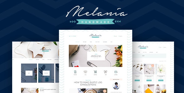 Melania v2.5 – 手工博客和商店 WordPress 主题插图