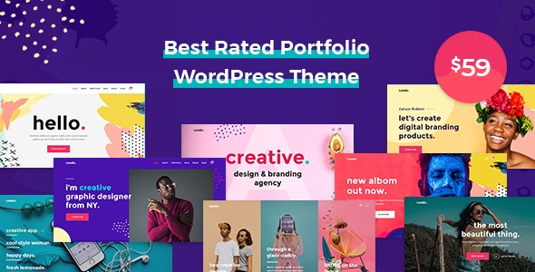 Leedo v2.0.0 – 现代、多彩和创意组合 WordPress 主题插图