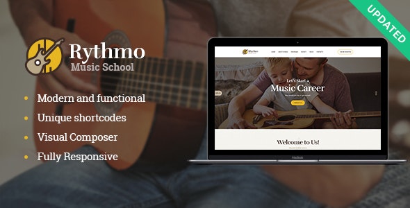 Rythmo v1.2.4 - 音乐学院 WordPress 主题插图