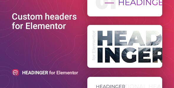 Headinger v1.1.4 – Elementor  的可自定义 标题插图