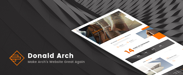 Donald Arch v1.2.0 – 创意建筑 WordPress 主题插图