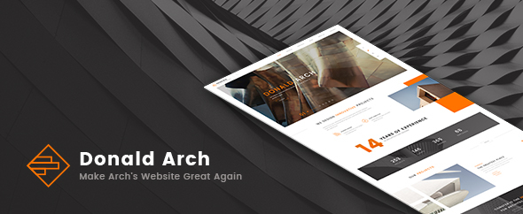 Donald Arch v1.2.0 - 创意建筑 WordPress 主题插图