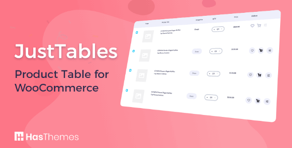 JustTables Pro v1.4.5（已汉化） – WooCommerce Product Table插图