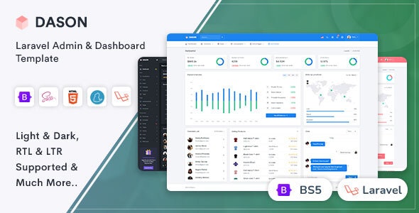 Dason v7 April 2022 - Laravel Admin & Dashboard Template插图