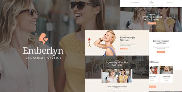 Emberlyn v1.1.5 – WordPress 个人造型师主题插图