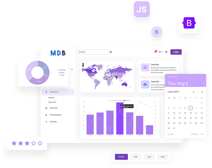 MDBootstrap 5 PRO (MDB5) – Standard v3.9.0插图