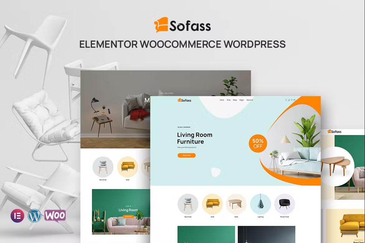 Sofas v1.0.2 – Elementor WooCommerce WordPress 主题插图