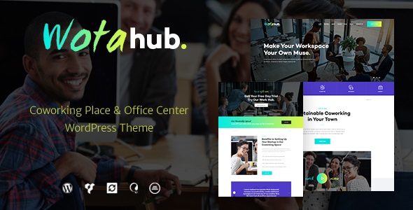 WotaHub v1.0.11 – Coworking Space WordPress Theme插图