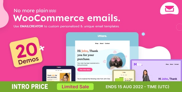 Email Creator v1.1.1 – WooCommerce Email Template Customizer插图