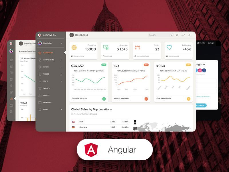 Paper Dashboard Pro Angular v1.5.0插图