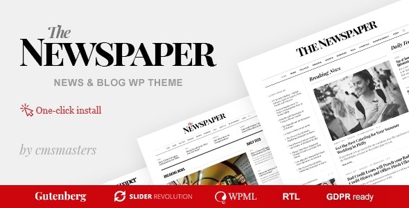 The Newspaper v1.1.5 – 新闻杂志社论 WordPress 主题