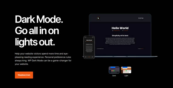 WP Dark Mode Ultimate v5.2.13（已汉化）