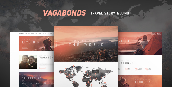Vagabonds v1.3.5 – 个人旅游和生活方式博客主题插图