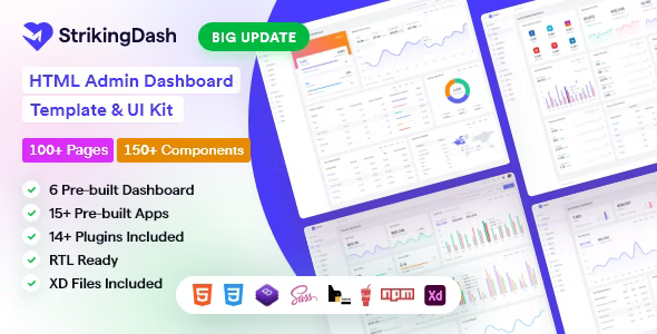 StrikingDash v3.0.2 – HTML后台管理模板插图