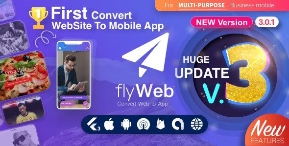 FlyWeb for Web to App Convertor Flutter + Admin Panel v3.0.5插图