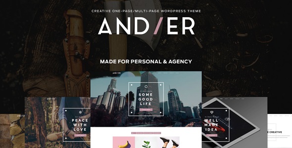Andier v1.2.2 – 响应式单页和多页组合主题插图