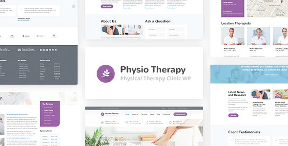 Physio v3.1.1 – 物理治疗和医疗诊所 WP 主题插图