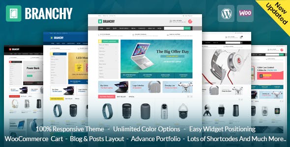 Branchy v1.0 – WooCommerce 响应式主题插图