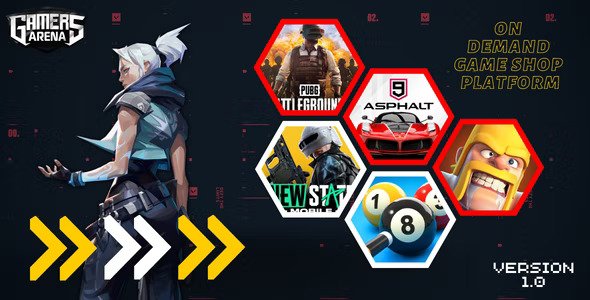 Gamers Arena v4.0（已汉化75%） – 数字在线游戏商店、游戏充值、优惠券和玩家 ID 销售工具插图