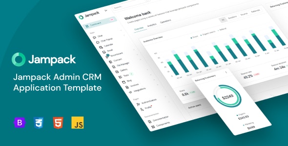 Jampack Admin CRM Application Template v1.0插图