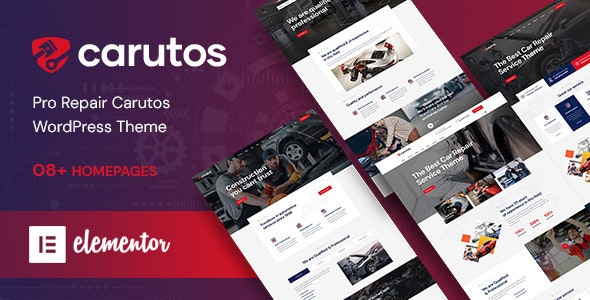 Carutos v1.0.7 – 汽车维修服务和汽车配件 WooCommerce WordPress 主题插图