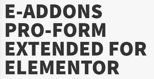 e-ProForm Extended – e-Addons for Elementor v3.2.0.1 core + v2.4插图