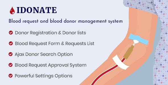 IDonatePro v4.1.1 – 献血、请求和捐赠者管理 WordPress 插件插图