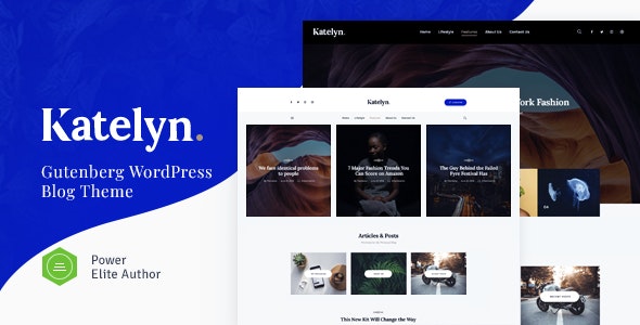 Katelyn v1.0.9 – Creative Gutenberg Blog WordPress Theme插图