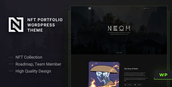 Neoh v1.1.6 – NFT 组合 WordPress 主题插图