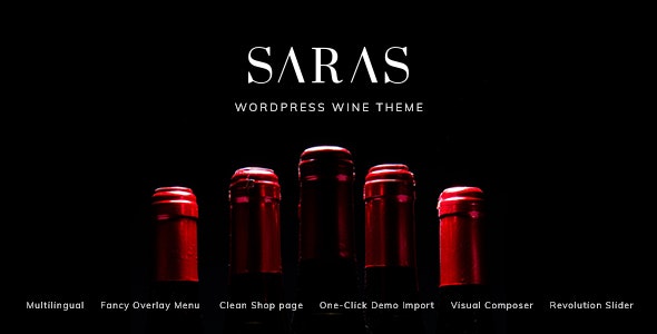 Saras v1.8 – Wine WordPress Theme插图
