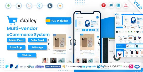 6valley Multi-Vendor E-commerce v15.0（已汉化） – 完整的电子商务移动应用程序、Web、卖家和管理面板插图
