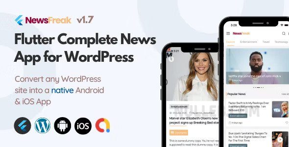 Newsfreak v2.2.3 – 适用于 WordPress 的 Flutter 新闻应用插图