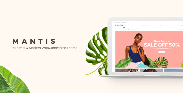 Mantis v1.3.0 – WooCommerce 最小和现代主题插图