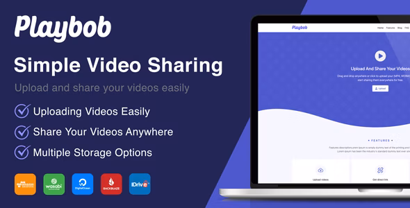 Playbob v1.2 – 简单视频分享源码插图
