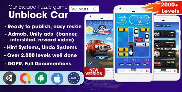 Unblock Car v1.0 – Unity 完整项目插图