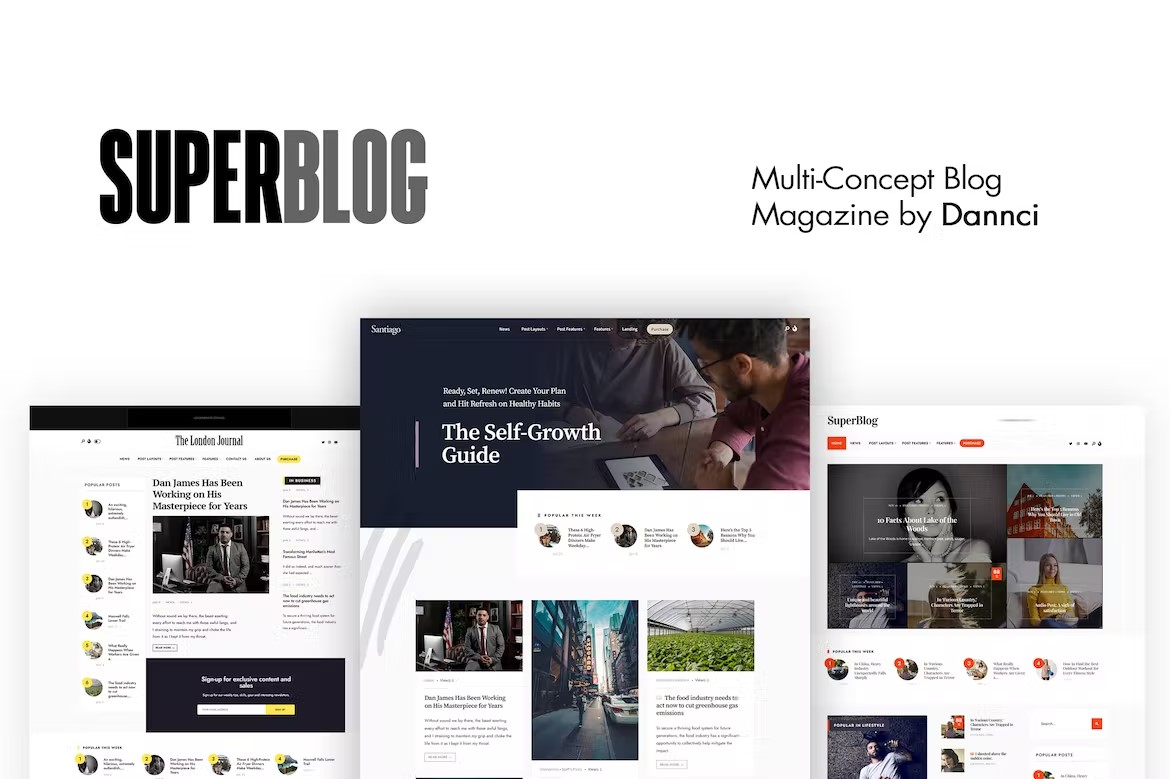 SuperBlog v3.5 – 强大的博客和杂志主题插图
