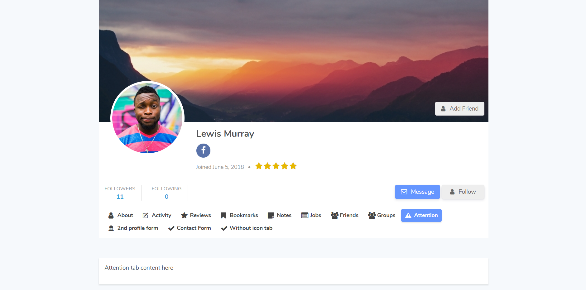 Ultimate Member Profile Tabs v1.0.7插图