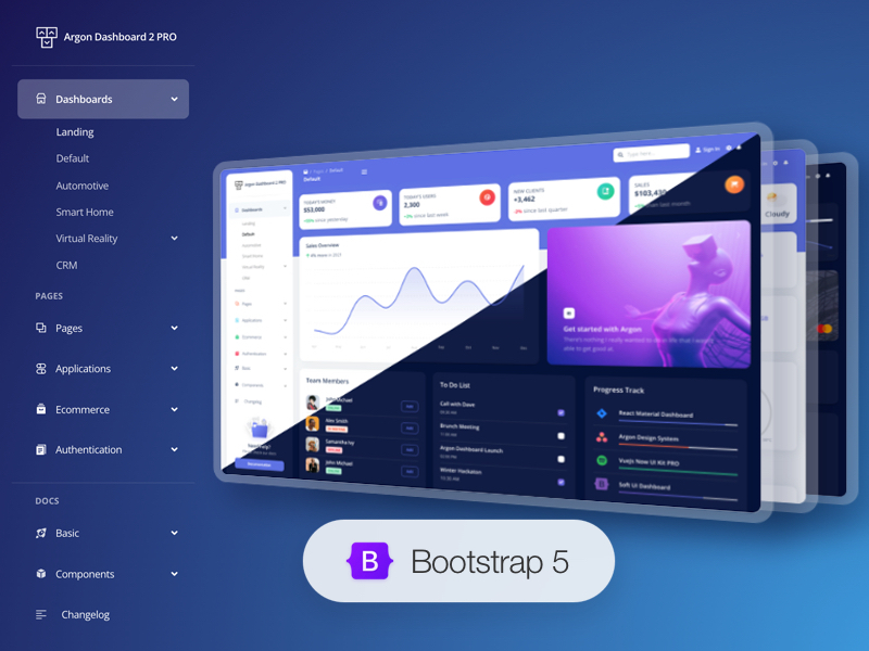Argon Dashboard PRO React+Vue+Nodejs+Laravel+html（打包下载）插图