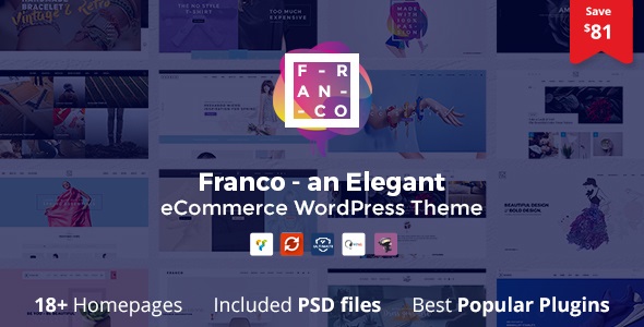 Franco v1.3.6 – 优雅的 WooCommerce WordPress 主题插图