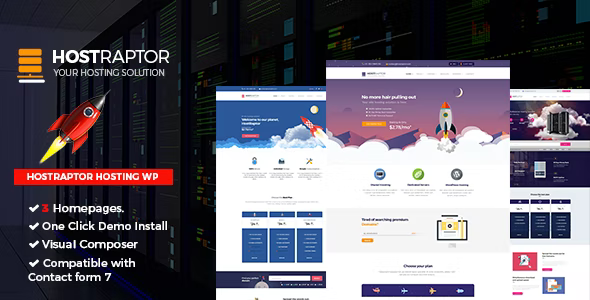 Hostraptor v2.1 – 托管 WordPress 主题插图